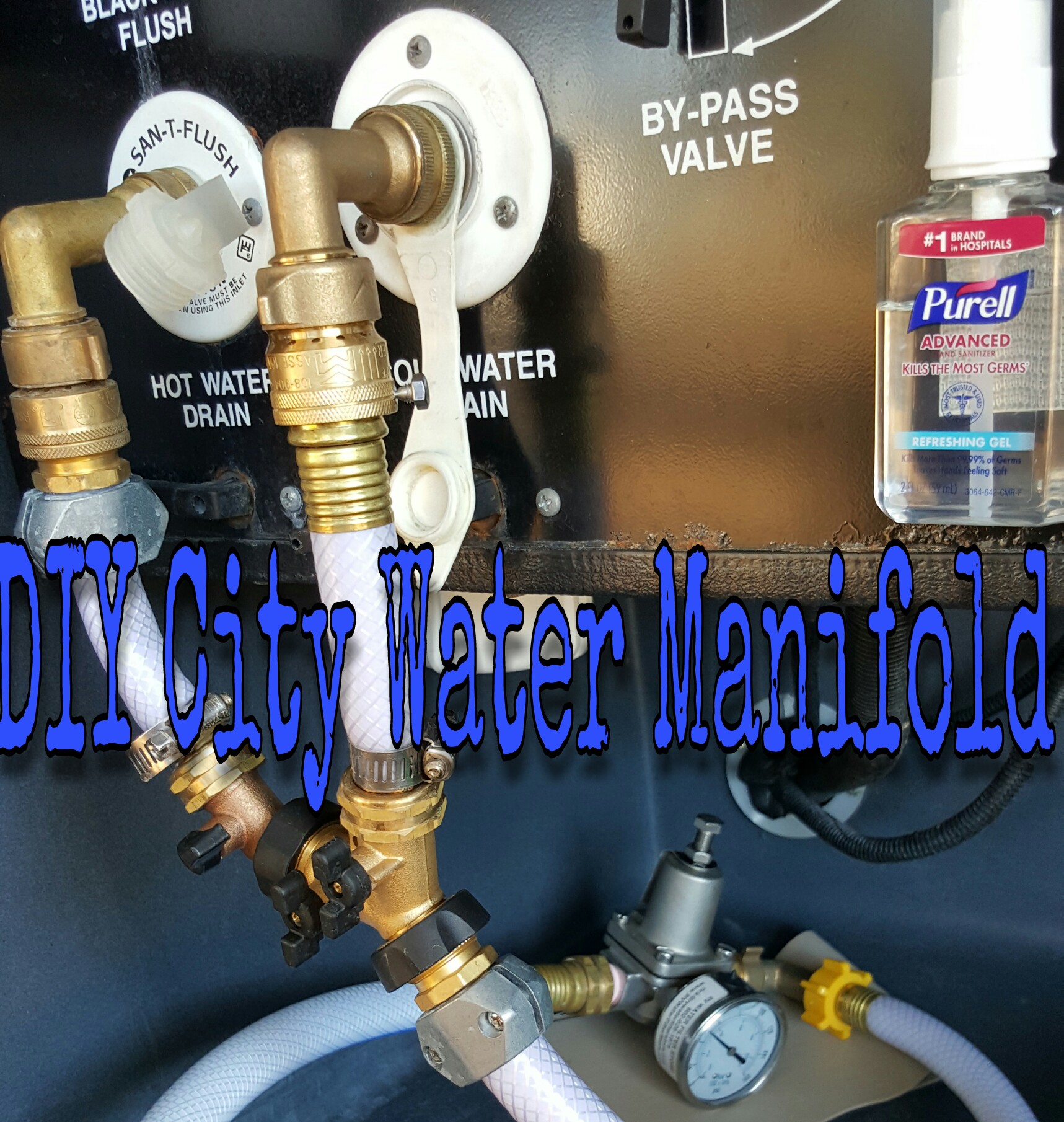 DIY: City Water Manifold (and my process for dumping the black tank) – Sort  Of Homeless – Full-Time RV Life